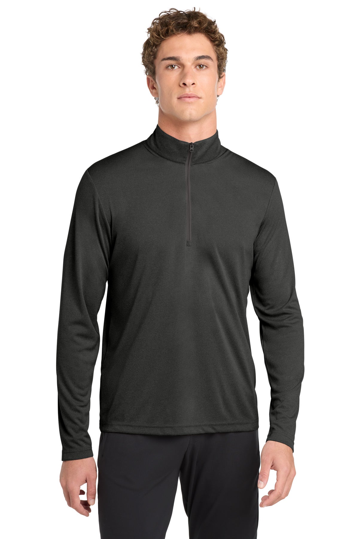 Sport-Tek  Endeavor 1/2-Zip Pullover - Black Heather