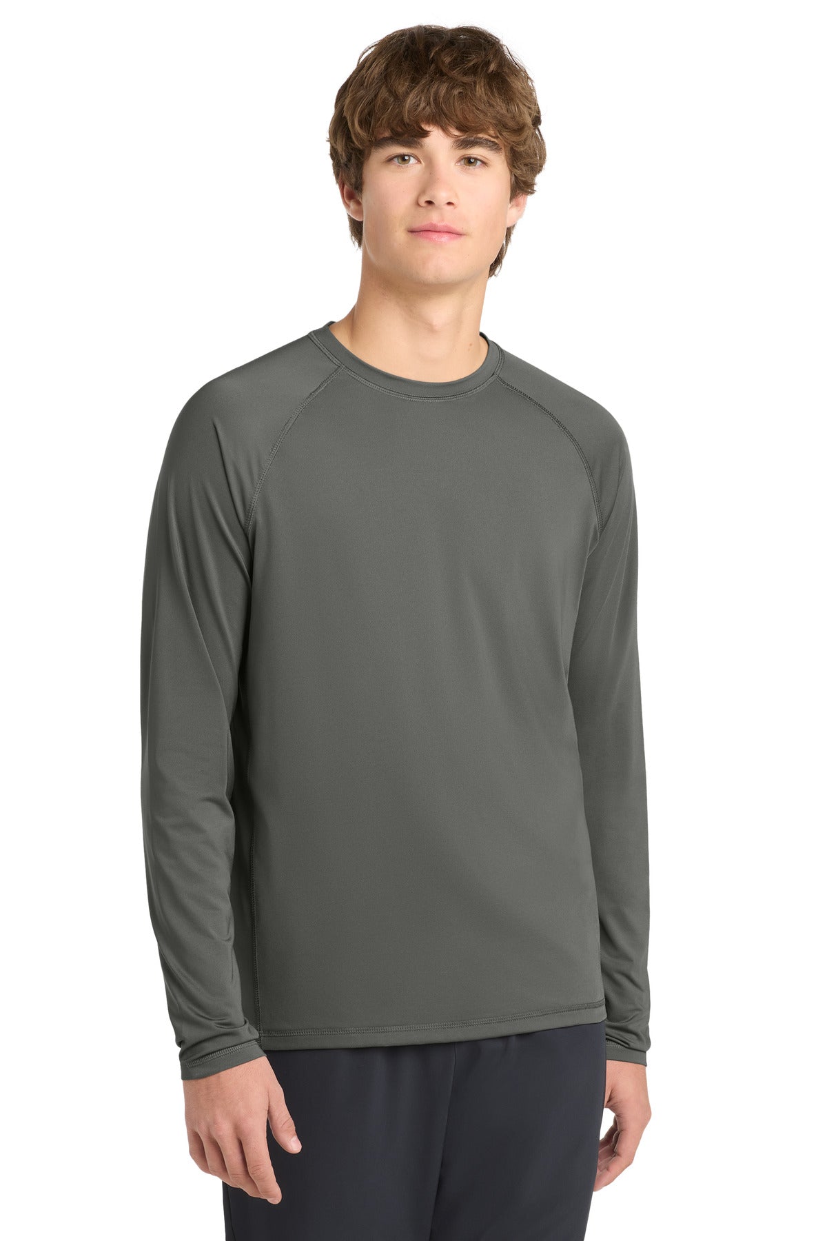 Sport-Tek  Long Sleeve Rashguard Tee - Dark Smoke Grey