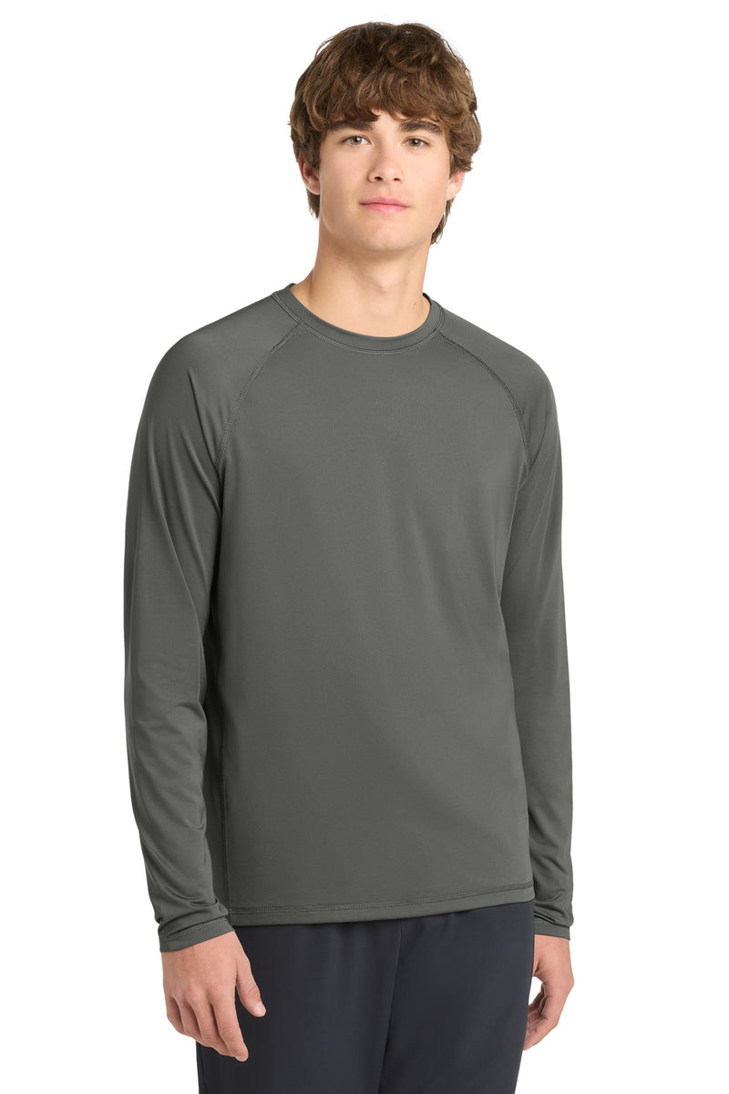 Sport-Tek  Long Sleeve Rashguard Tee - Dark Smoke Grey