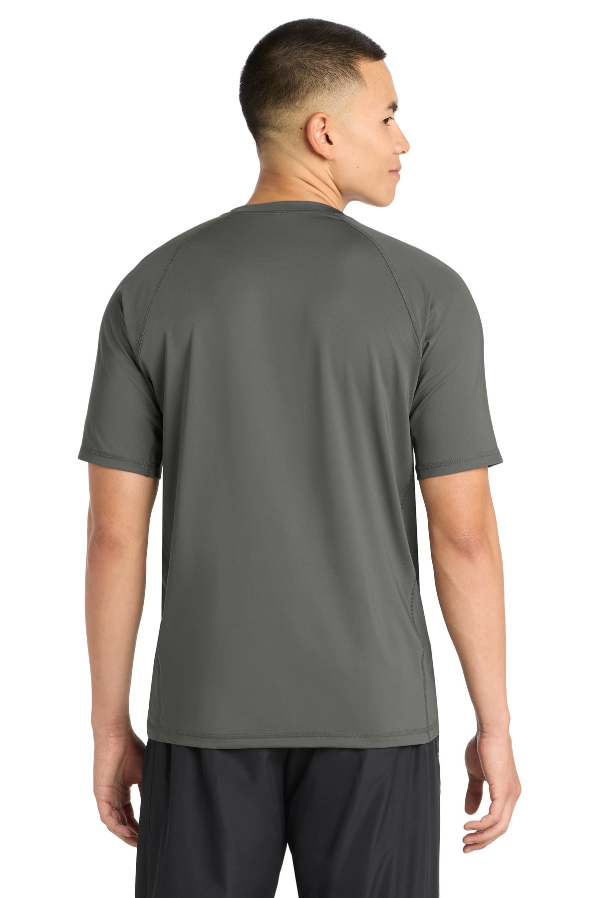 Sport-Tek  Rashguard Tee - Dark Smoke Grey