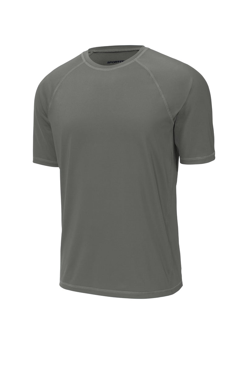Sport-Tek  Rashguard Tee - Dark Smoke Grey
