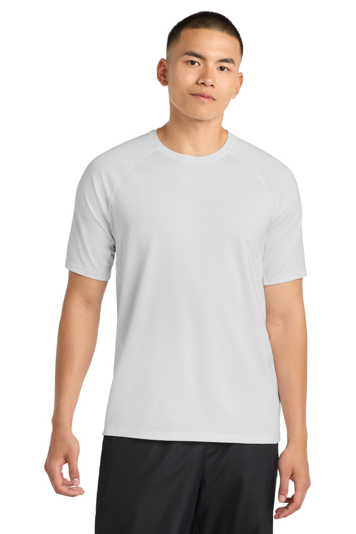 Sport-Tek  Rashguard Tee - White