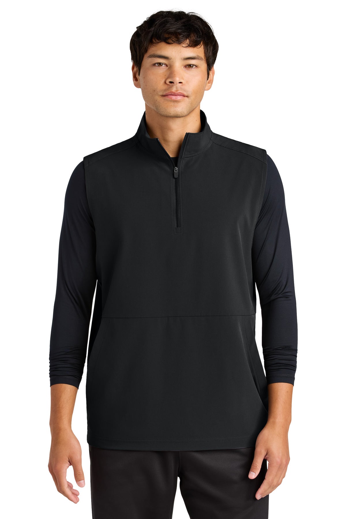 Sport-Tek Repeat 1/2-Zip Vest - Black