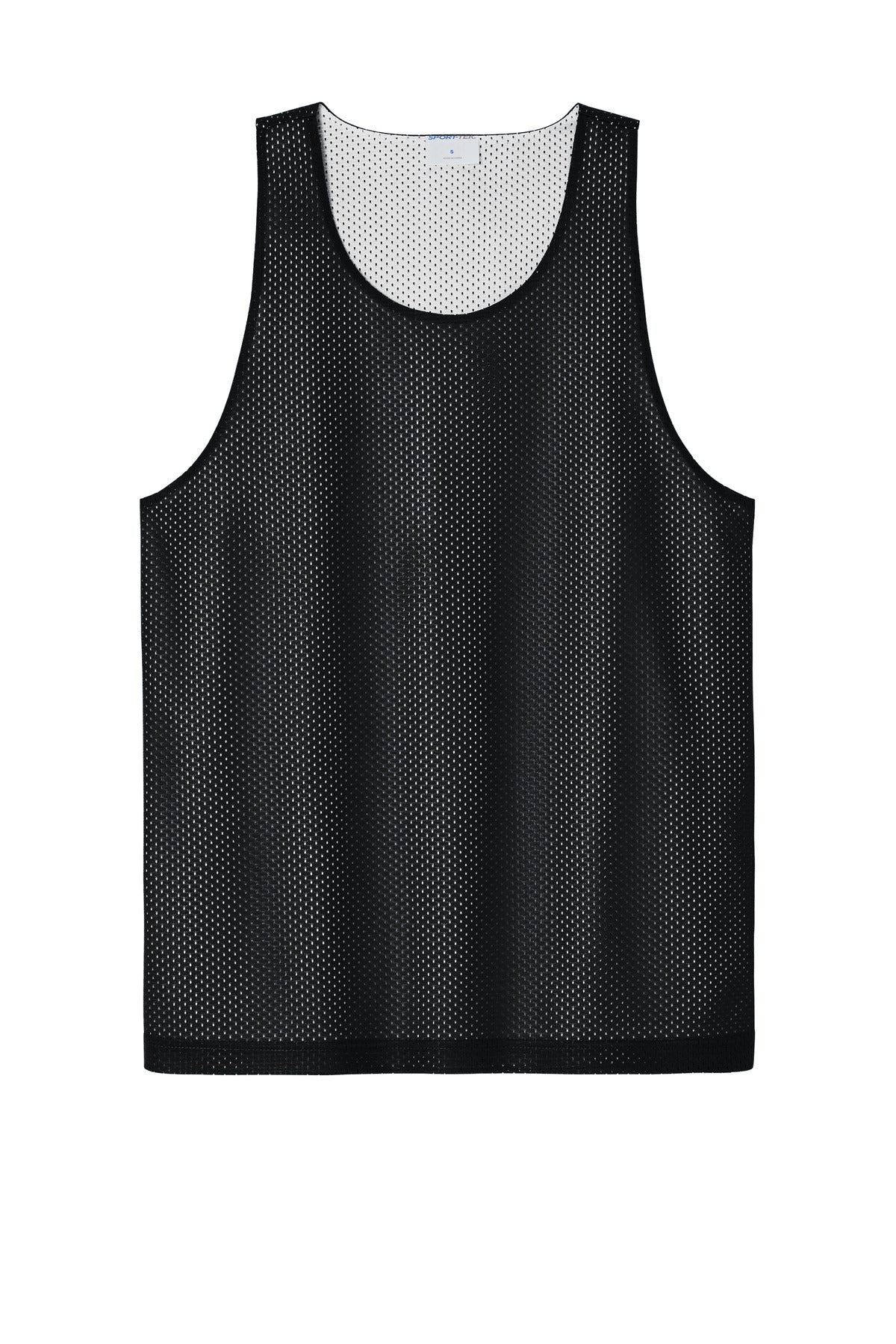 Sport-Tek PosiCharge Reversible Mesh Tank - Black/ White