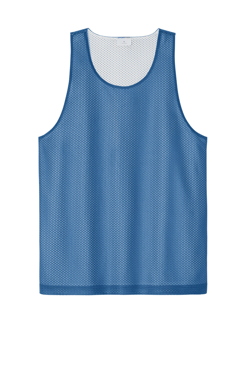 Sport-Tek PosiCharge Reversible Mesh Tank - Carolina Blue/ White