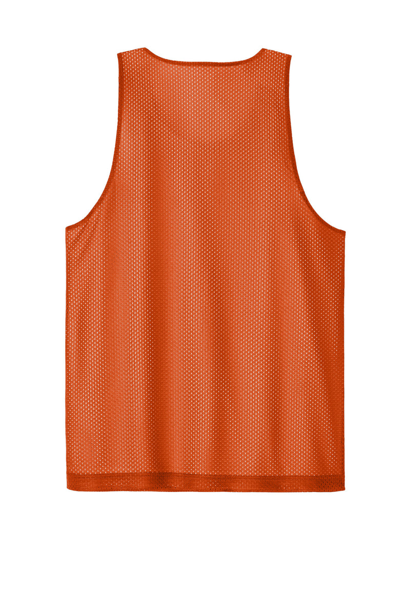 Sport-Tek PosiCharge Reversible Mesh Tank - Deep Orange/ White