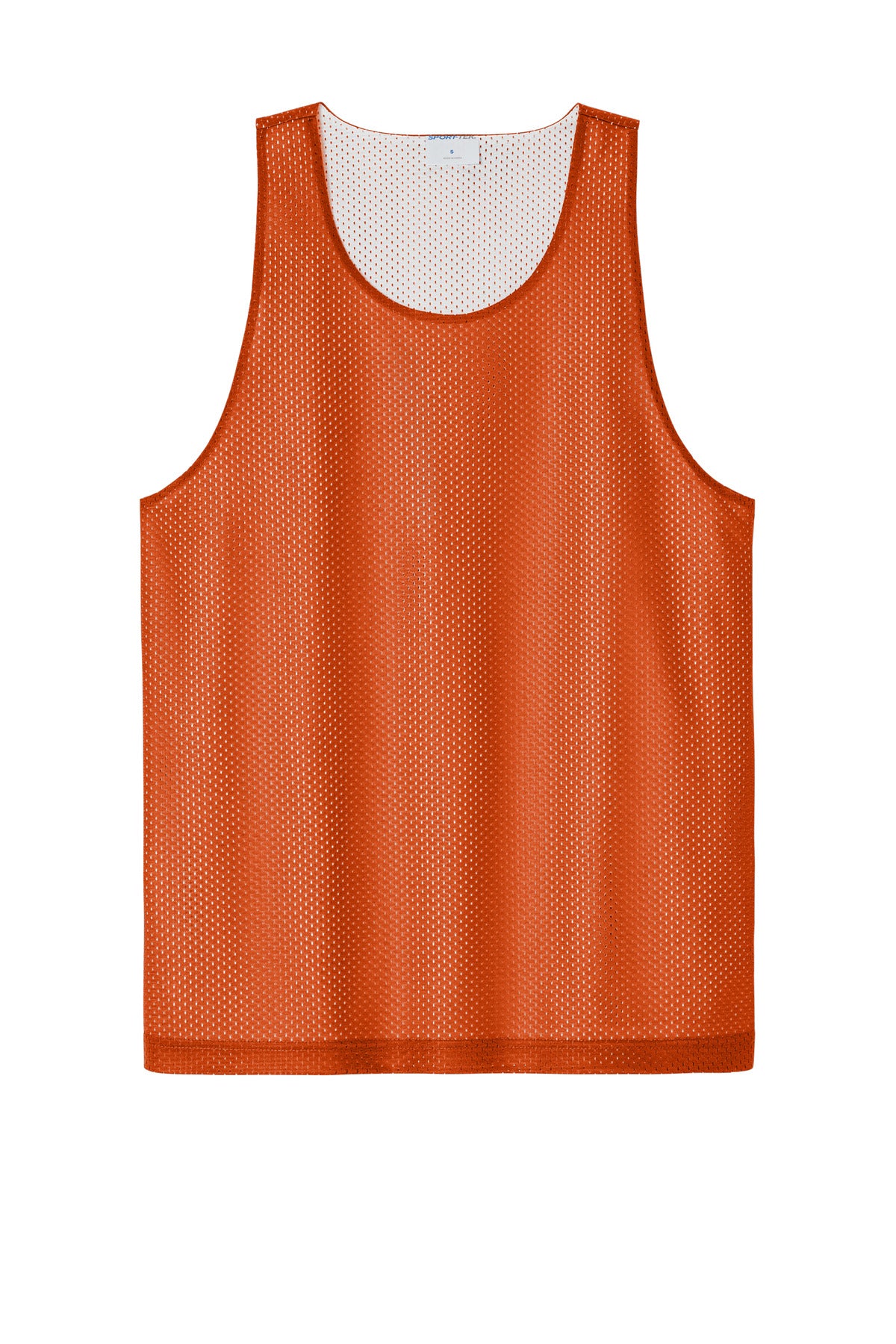 Sport-Tek PosiCharge Reversible Mesh Tank - Deep Orange/ White
