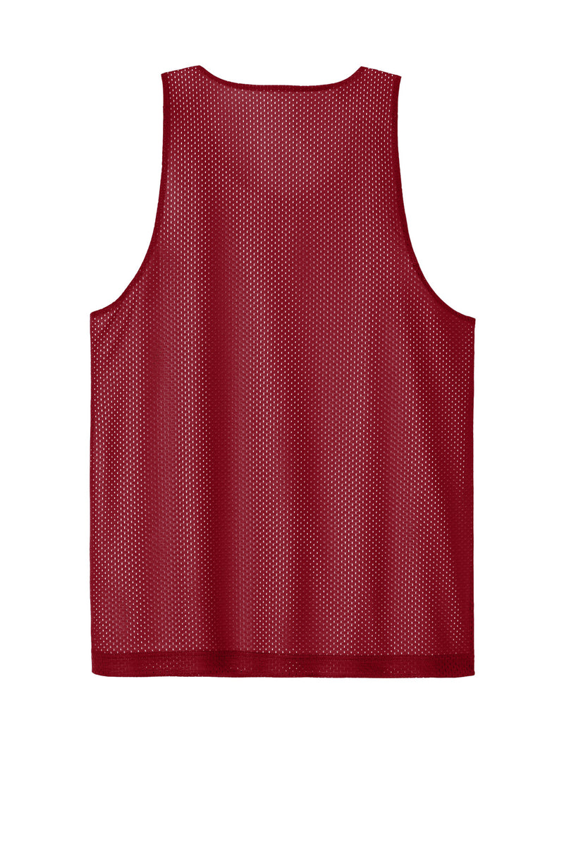 Sport-Tek PosiCharge Reversible Mesh Tank - Deep Red/ White