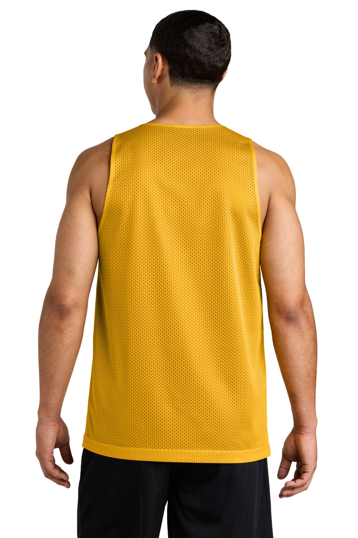 Sport-Tek PosiCharge Reversible Mesh Tank - Gold/ Black