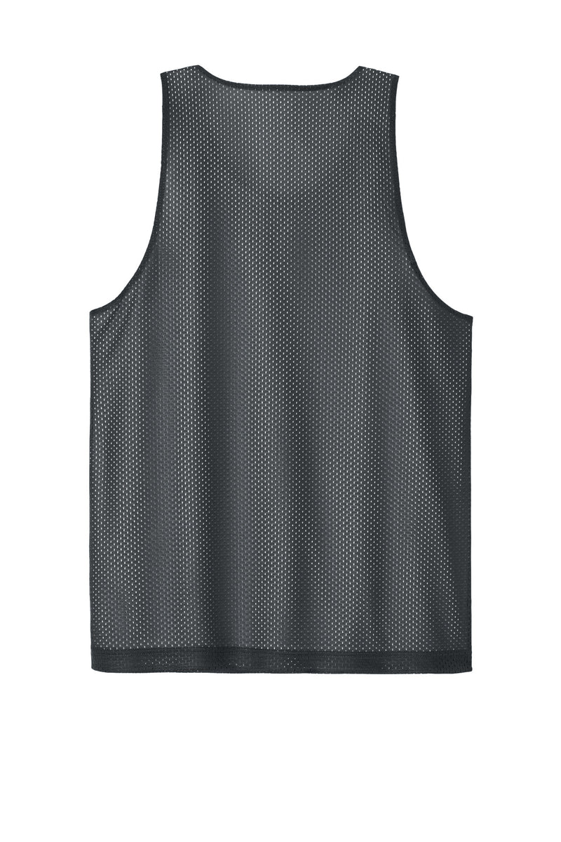 Sport-Tek PosiCharge Reversible Mesh Tank - Iron Grey/ White