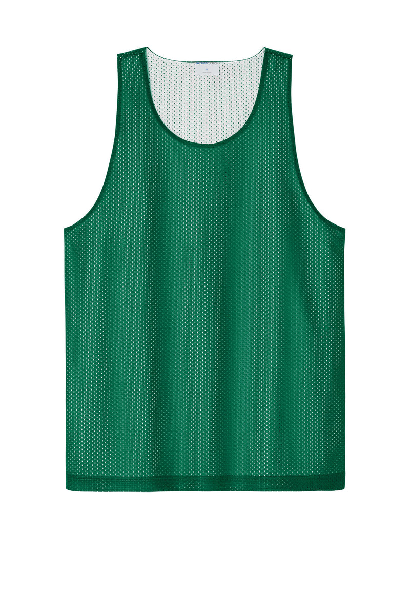 Sport-Tek PosiCharge Reversible Mesh Tank - Kelly Green/ White