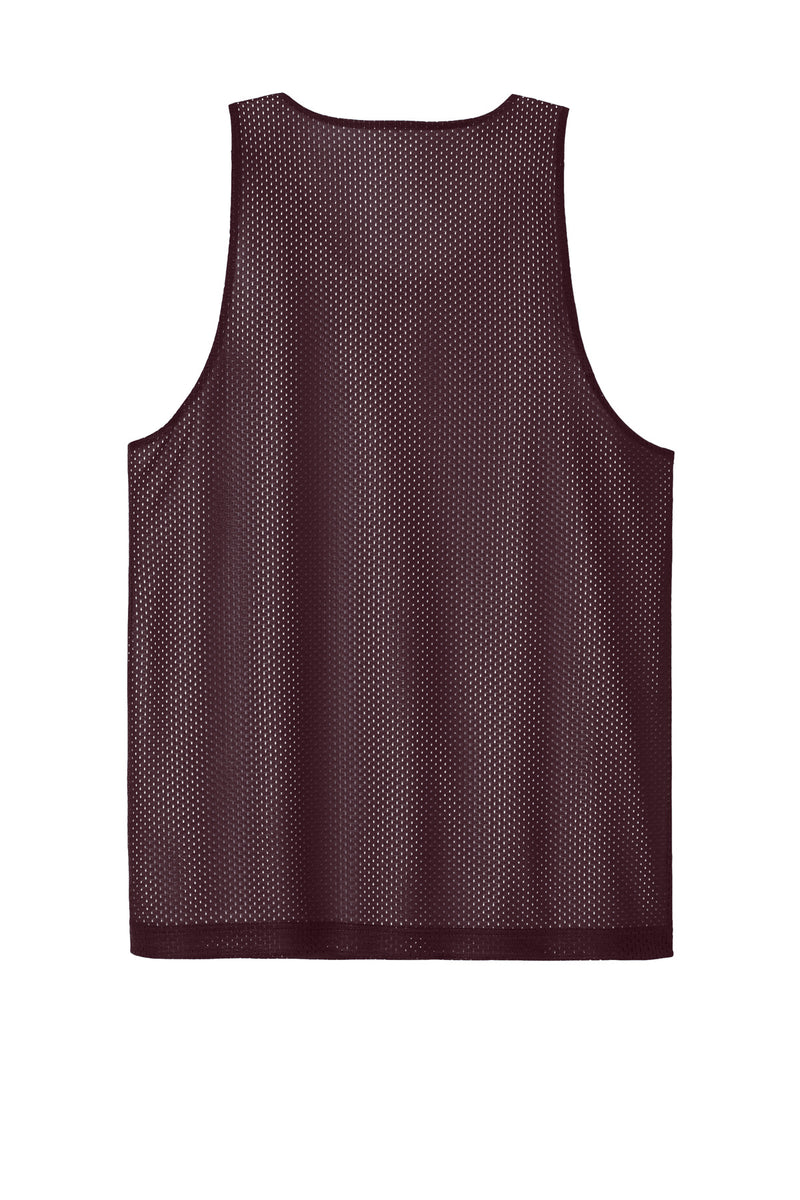 Sport-Tek PosiCharge Reversible Mesh Tank - Maroon/ White