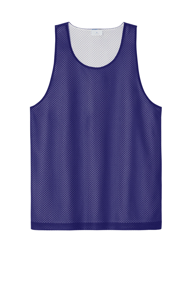 Sport-Tek PosiCharge Reversible Mesh Tank - Purple/ White