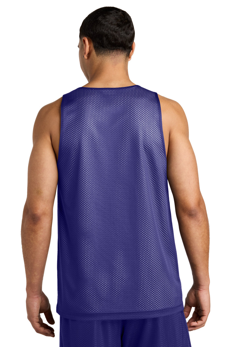Sport-Tek PosiCharge Reversible Mesh Tank - Purple/ White