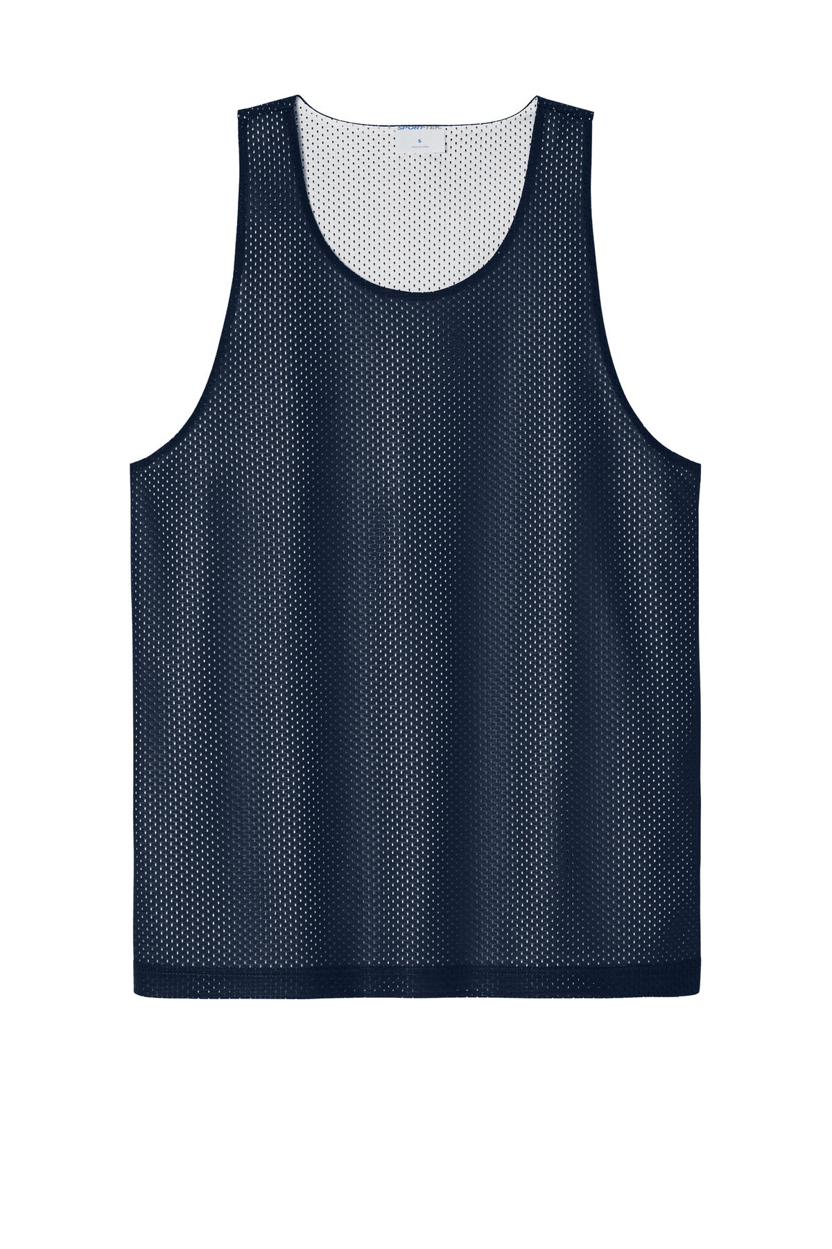 Sport-Tek PosiCharge Reversible Mesh Tank - True Navy/ White