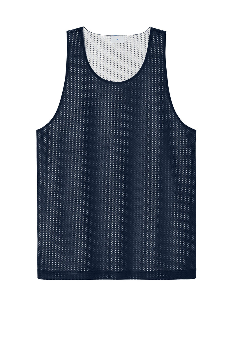 Sport-Tek PosiCharge Reversible Mesh Tank - True Navy/ White