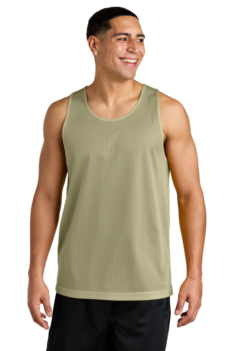 Sport-Tek PosiCharge Reversible Mesh Tank - Vegas Gold/ Black