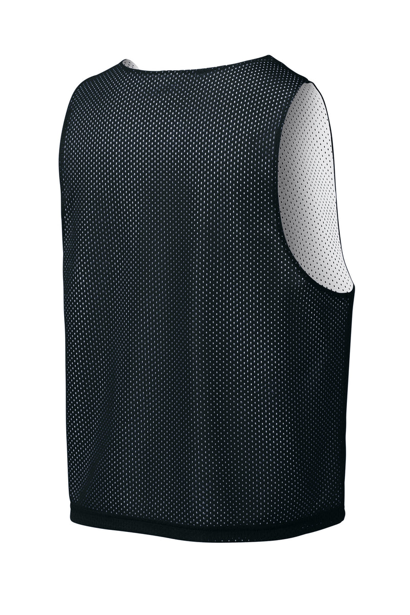 Sport-Tek Lacrosse Reversible Pinnie - Black/ White