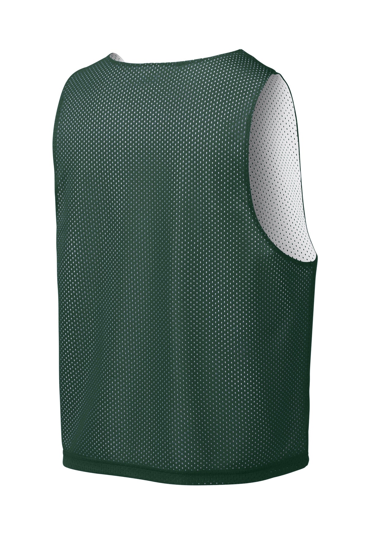 Sport-Tek Lacrosse Reversible Pinnie - Forest Green/ White