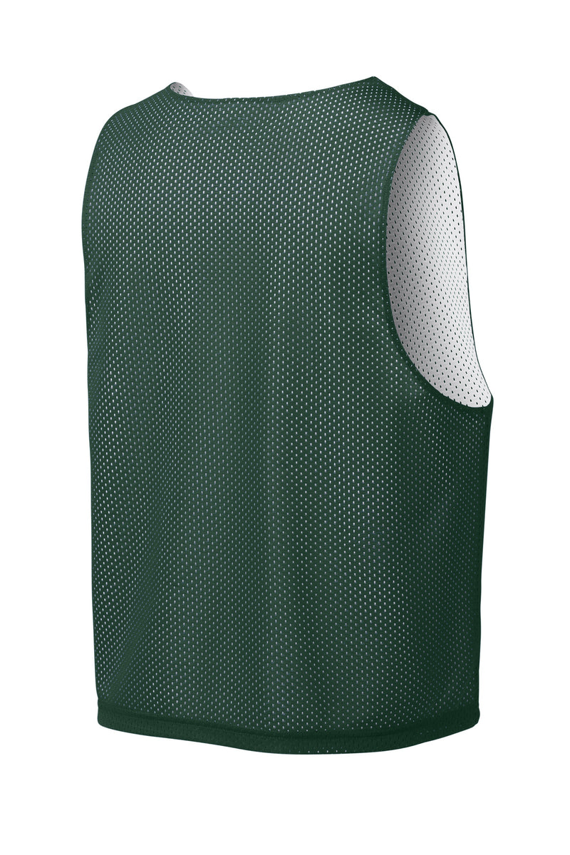 Sport-Tek Lacrosse Reversible Pinnie - Forest Green/ White