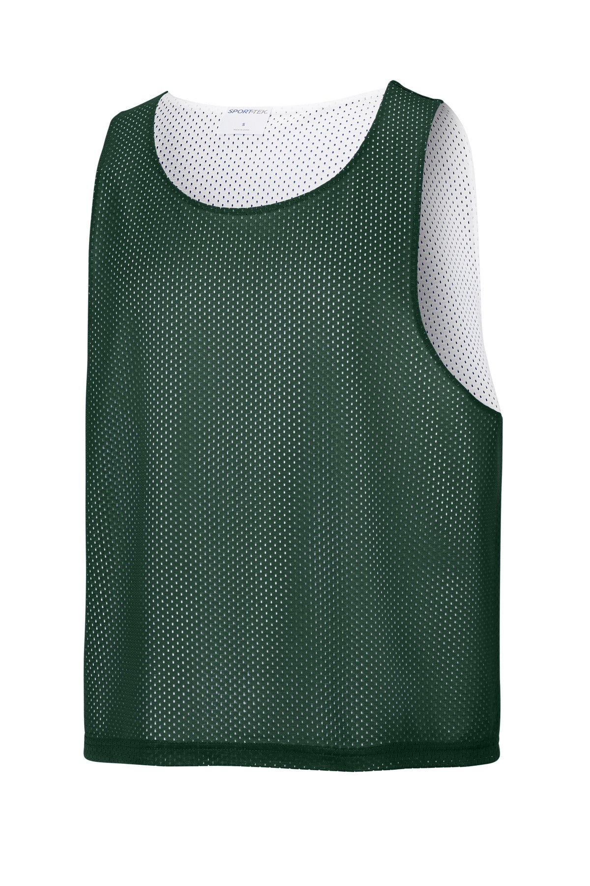 Sport-Tek Lacrosse Reversible Pinnie - Forest Green/ White