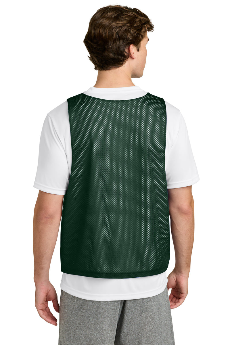 Sport-Tek Lacrosse Reversible Pinnie - Forest Green/ White