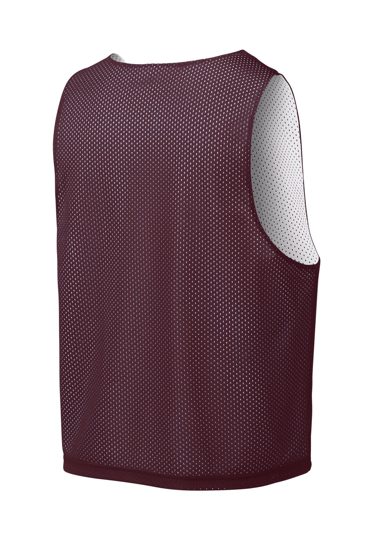 Sport-Tek Lacrosse Reversible Pinnie - Maroon/ White