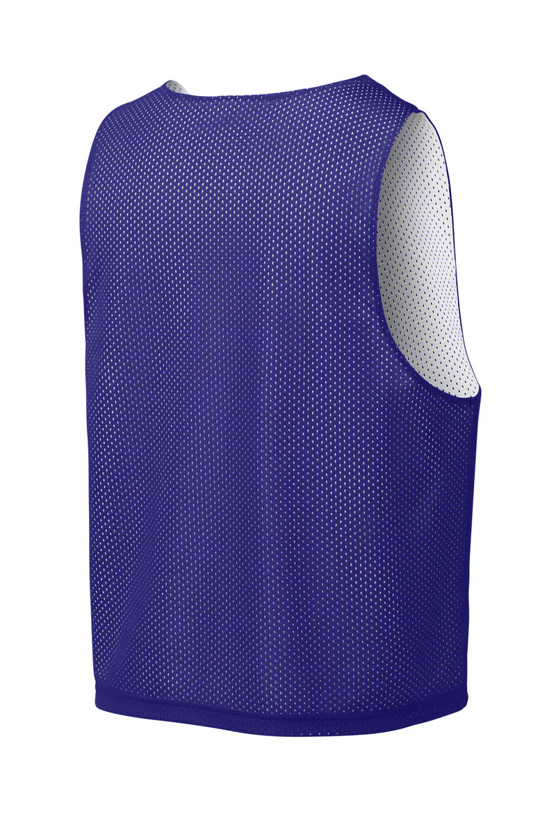 Sport-Tek Lacrosse Reversible Pinnie - Purple/ White