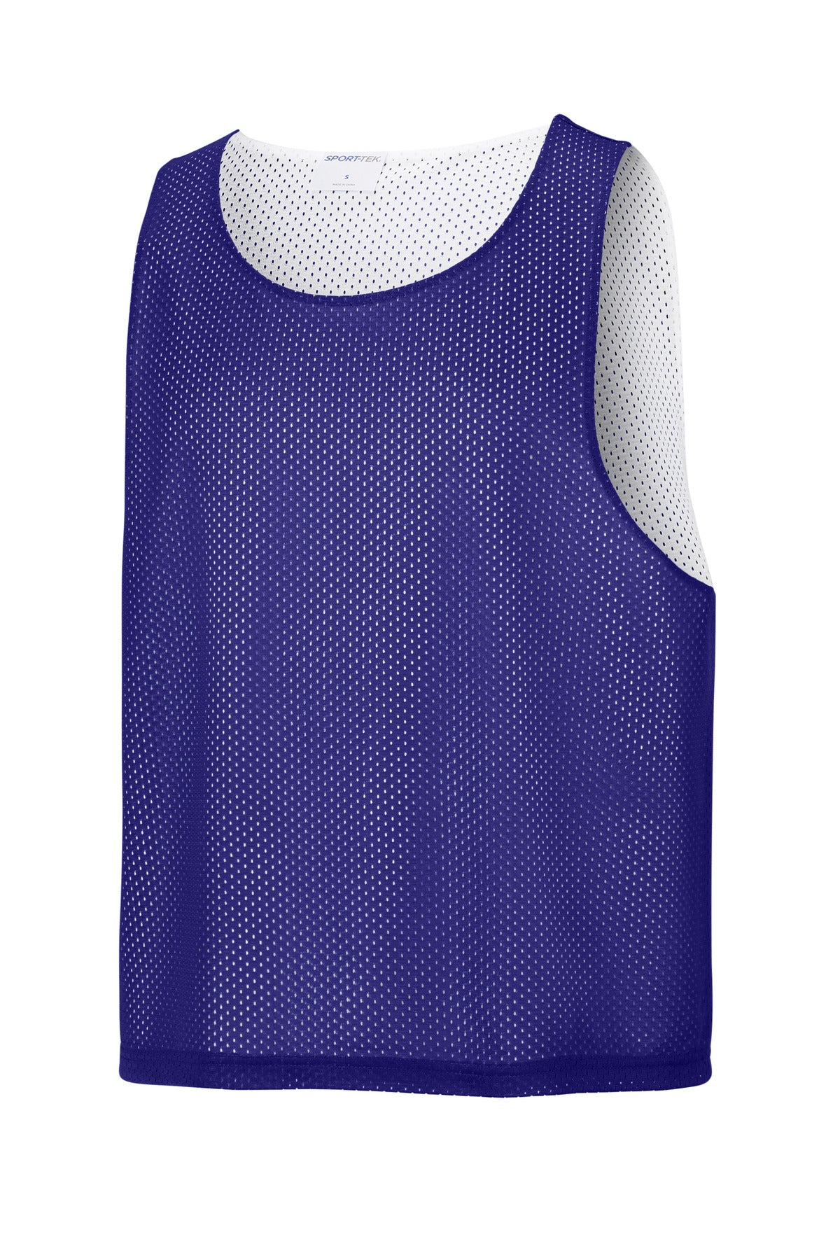 Sport-Tek Lacrosse Reversible Pinnie - Purple/ White