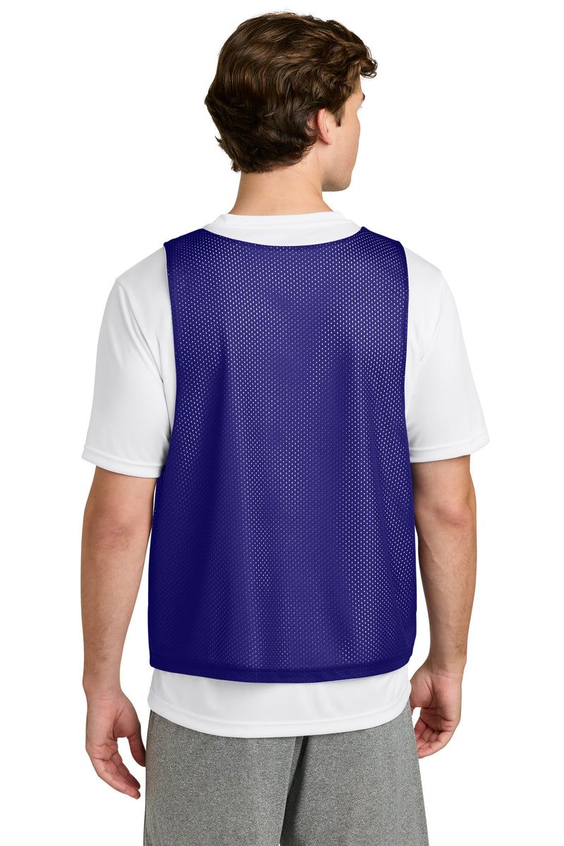 Sport-Tek Lacrosse Reversible Pinnie - Purple/ White