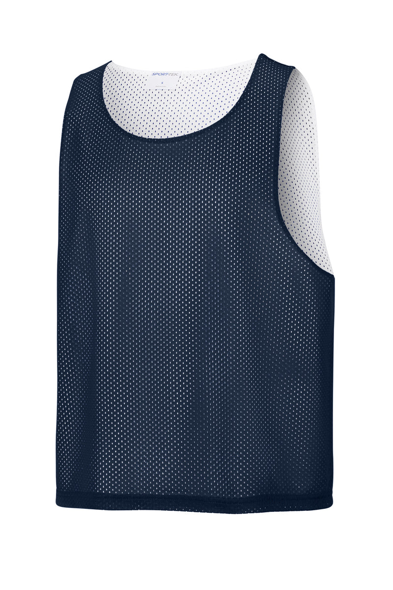 Sport-Tek Lacrosse Reversible Pinnie - True Navy/ White