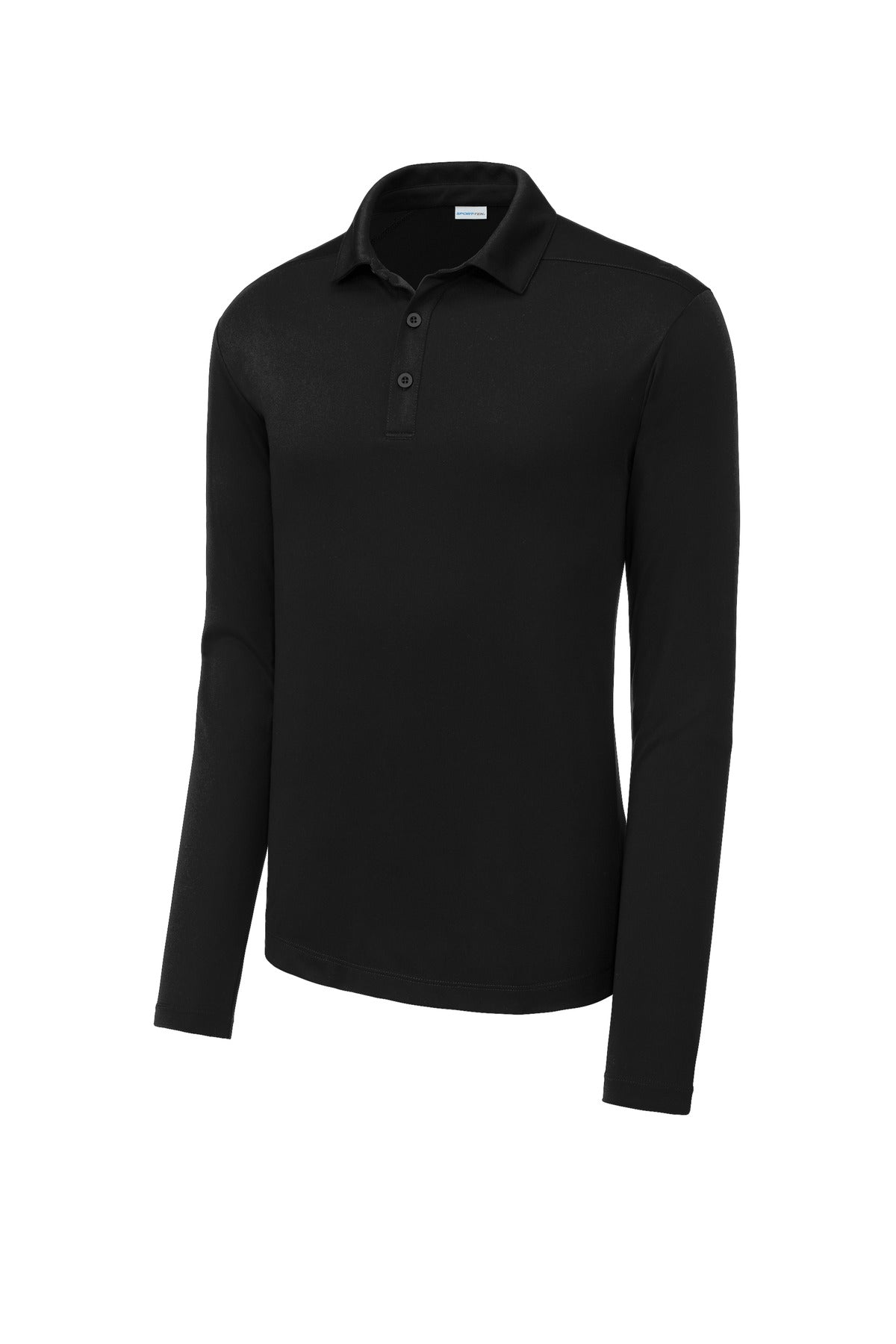 Sport-Tek   Posi-UV  Pro Long Sleeve Polo - Black
