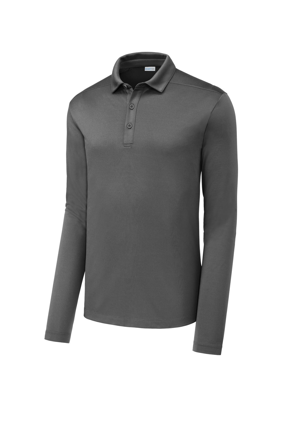 Sport-Tek   Posi-UV  Pro Long Sleeve Polo - Dark Smoke Grey