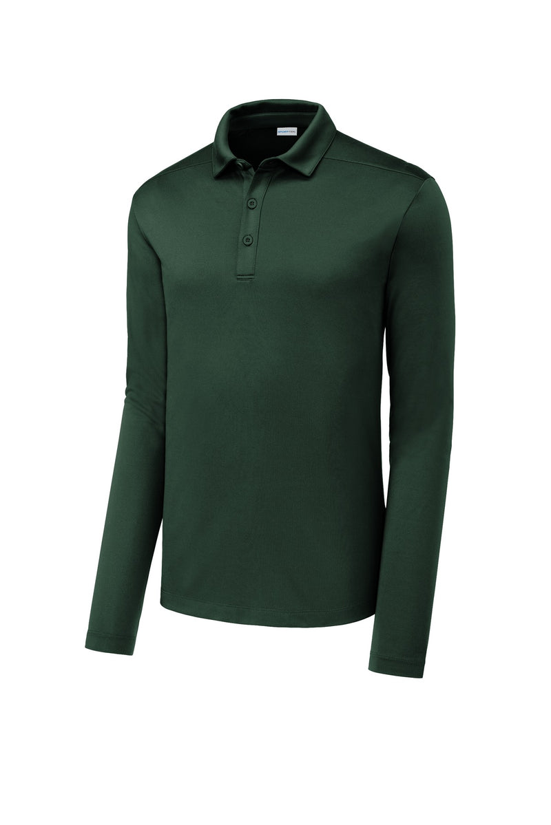Sport-Tek   Posi-UV  Pro Long Sleeve Polo - Forest Green