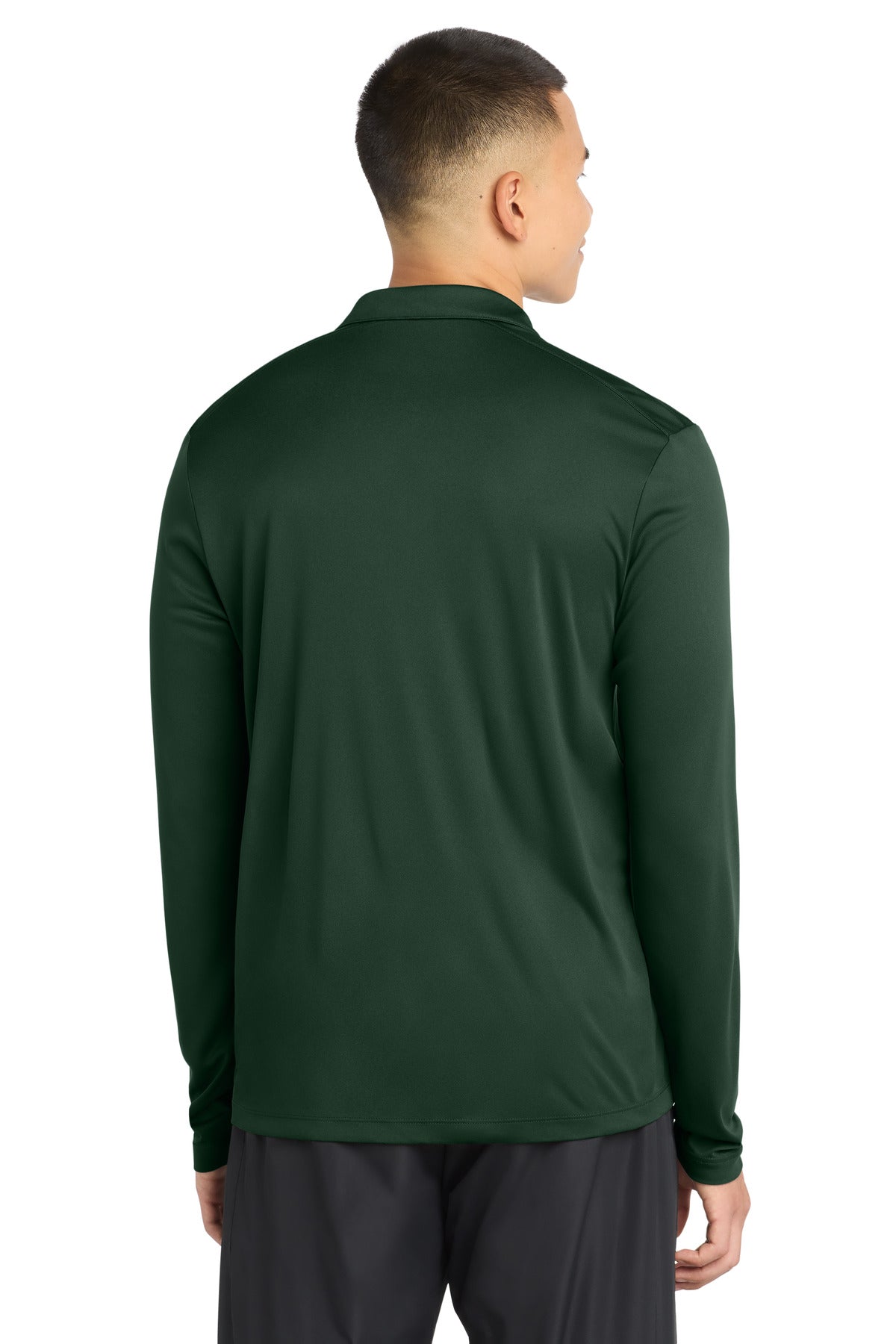 Sport-Tek   Posi-UV  Pro Long Sleeve Polo - Forest Green