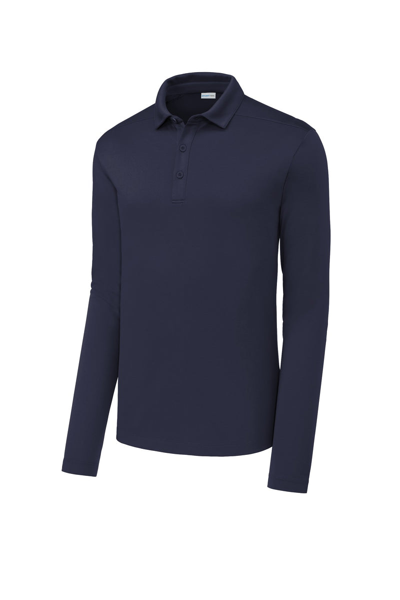 Sport-Tek   Posi-UV  Pro Long Sleeve Polo - True Navy