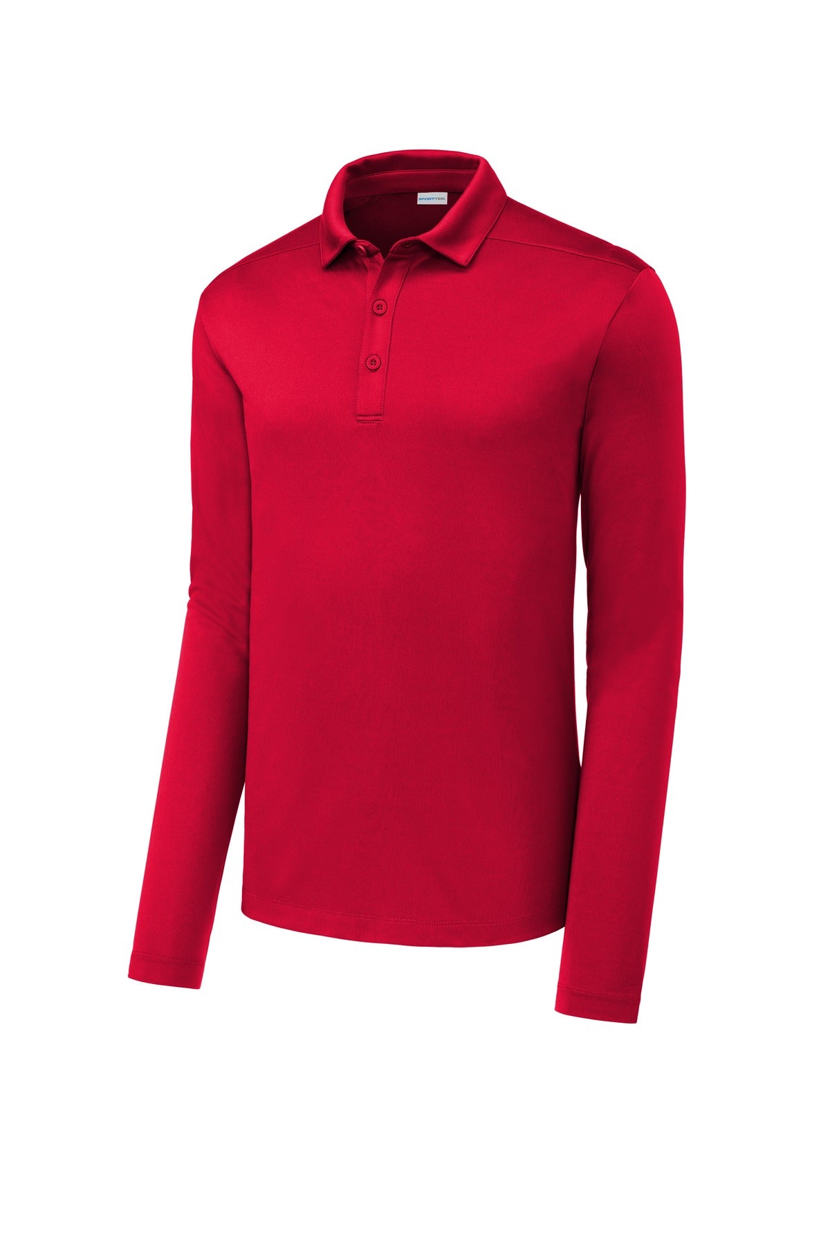 Sport-Tek   Posi-UV  Pro Long Sleeve Polo - True Red