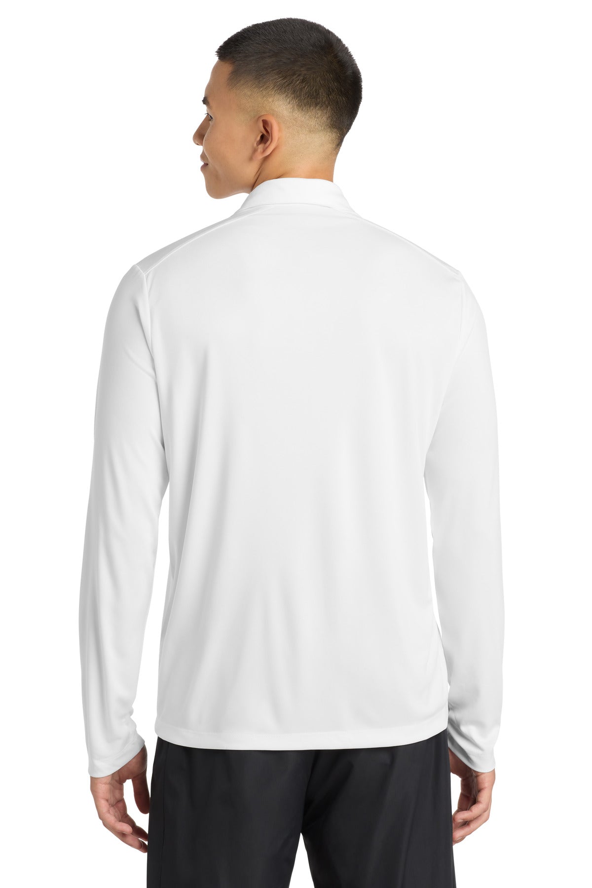 Sport-Tek   Posi-UV  Pro Long Sleeve Polo - White