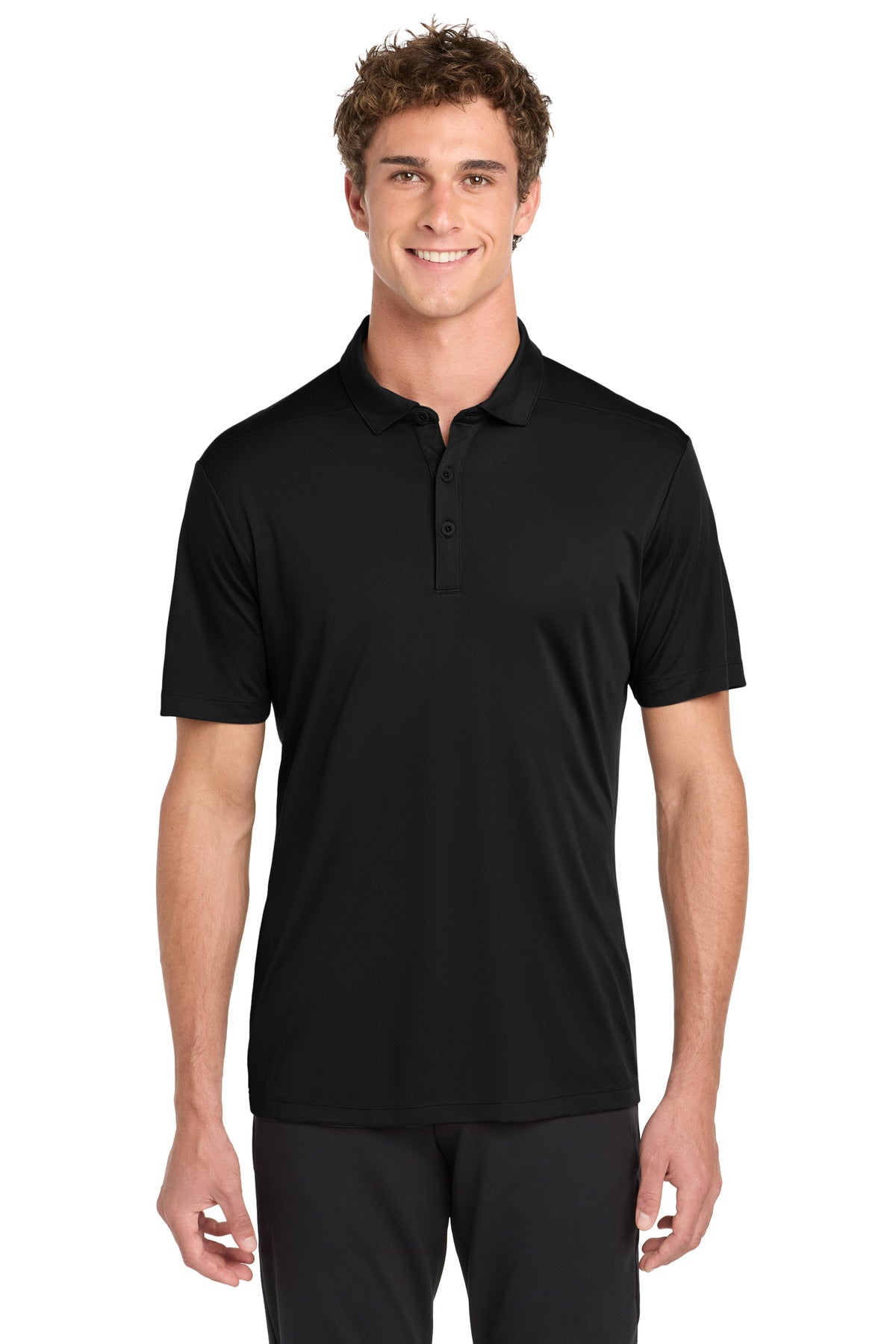 Sport-Tek   Posi-UV  Pro Polo - Black