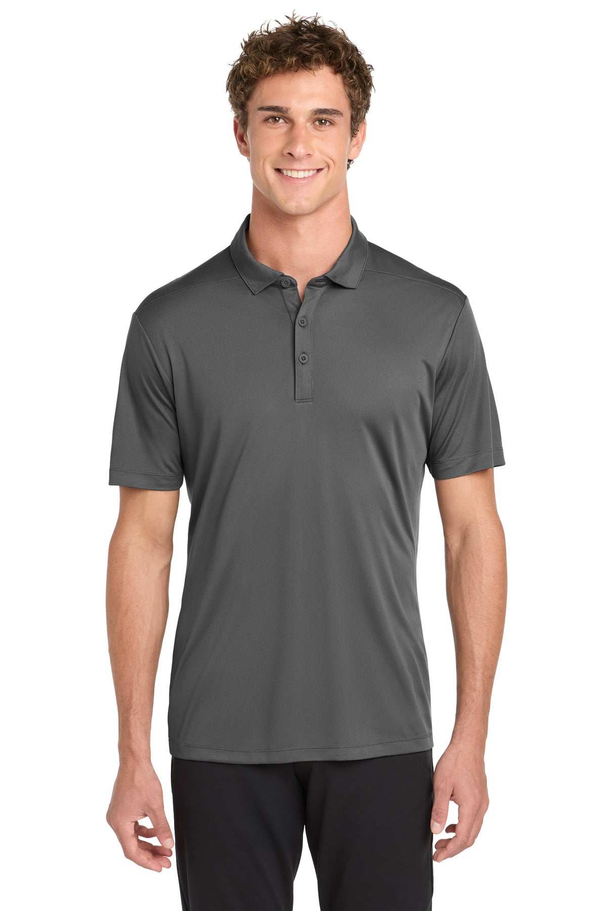 Sport-Tek   Posi-UV  Pro Polo - Dark Smoke Grey