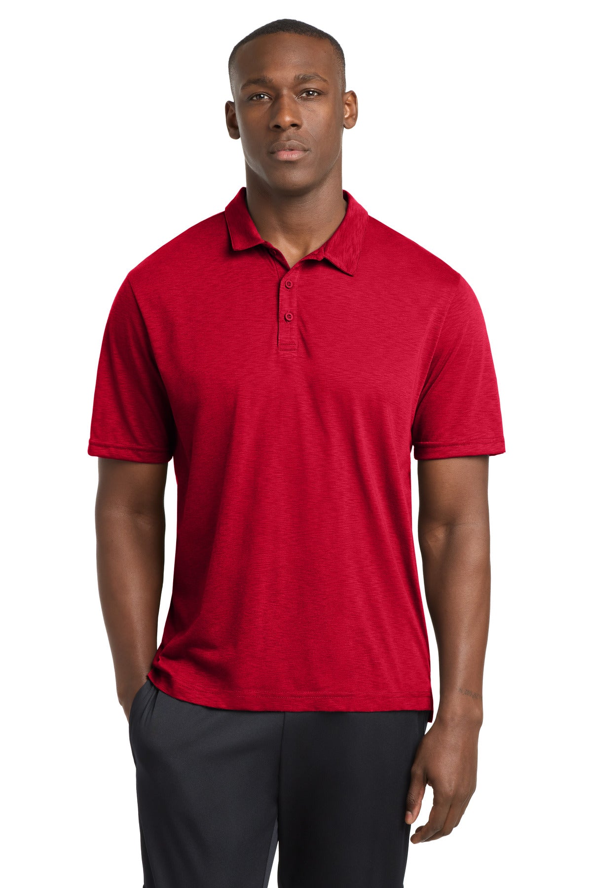 Sport-Tek  PosiCharge  Strive Polo - Deep Red