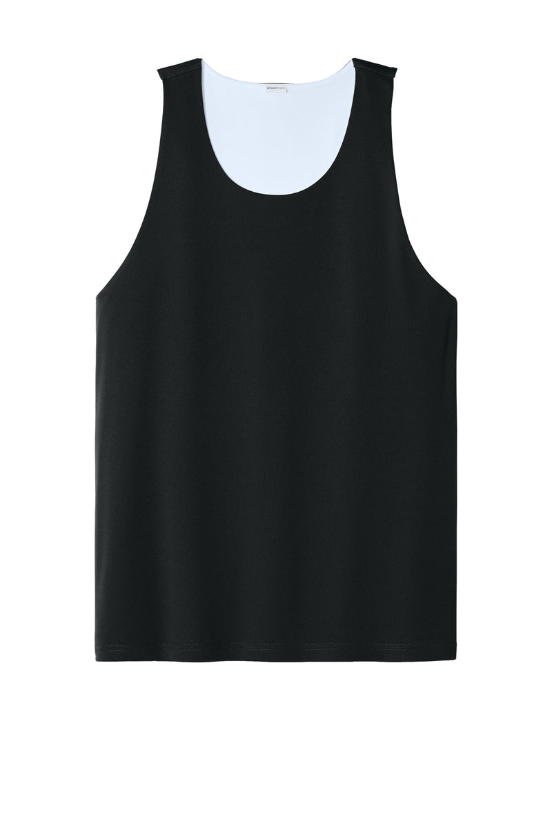 Sport-Tek PosiCharge Competitor Rev Tank - Black/ White