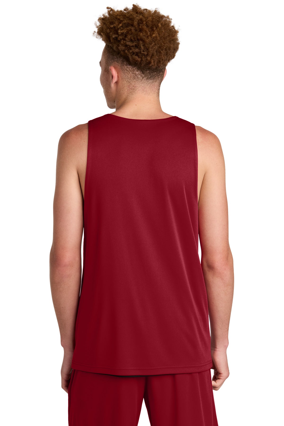 Sport-Tek PosiCharge Competitor Rev Tank - Deep Red/ Black