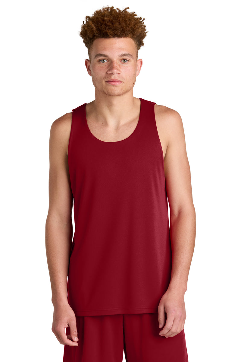 Sport-Tek PosiCharge Competitor Rev Tank - Deep Red/ Black