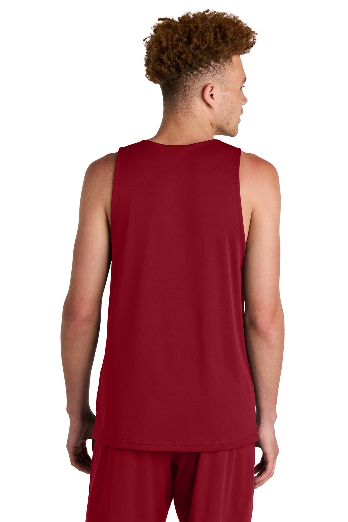Sport-Tek PosiCharge Competitor Rev Tank - Deep Red/ White