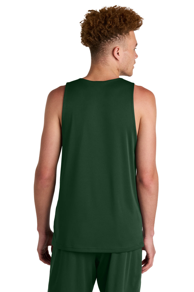 Sport-Tek PosiCharge Competitor Rev Tank - Forest Green/ White