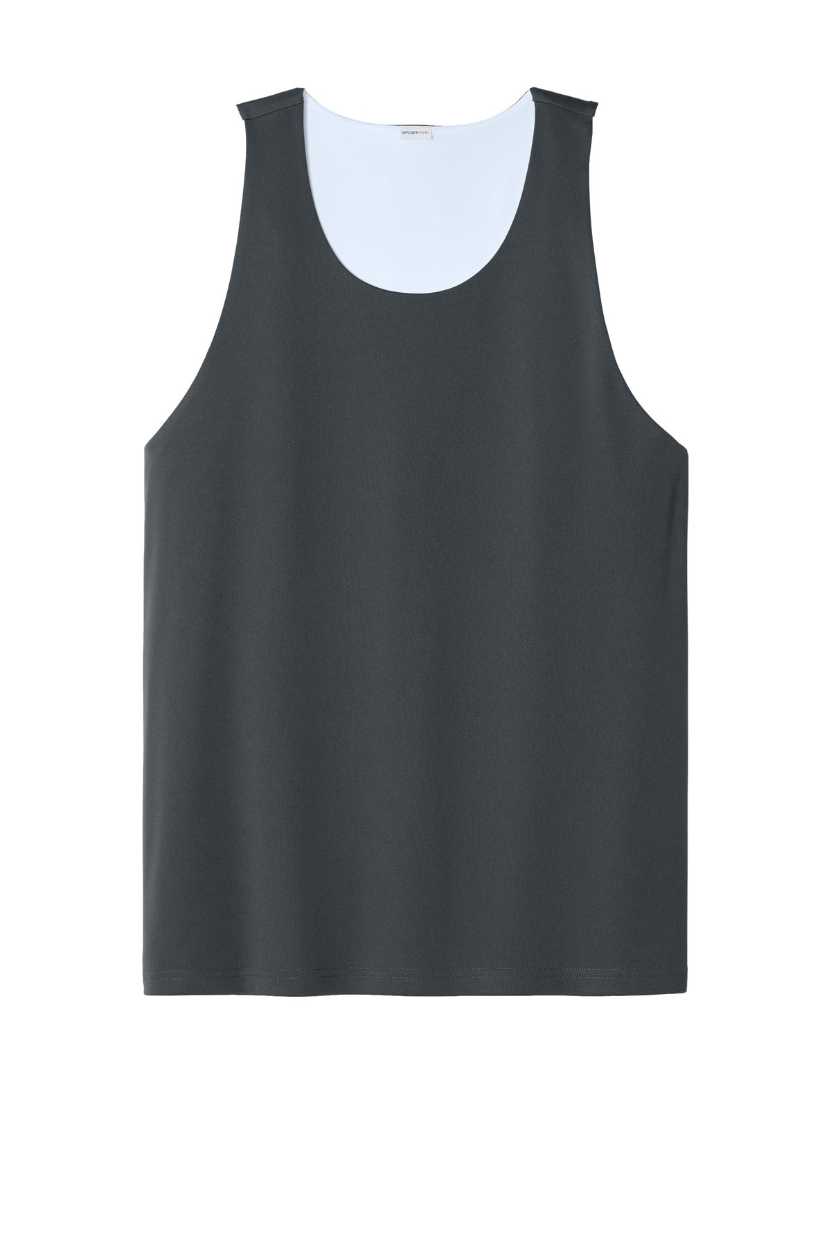 Sport-Tek PosiCharge Competitor Rev Tank - Iron Grey/ White