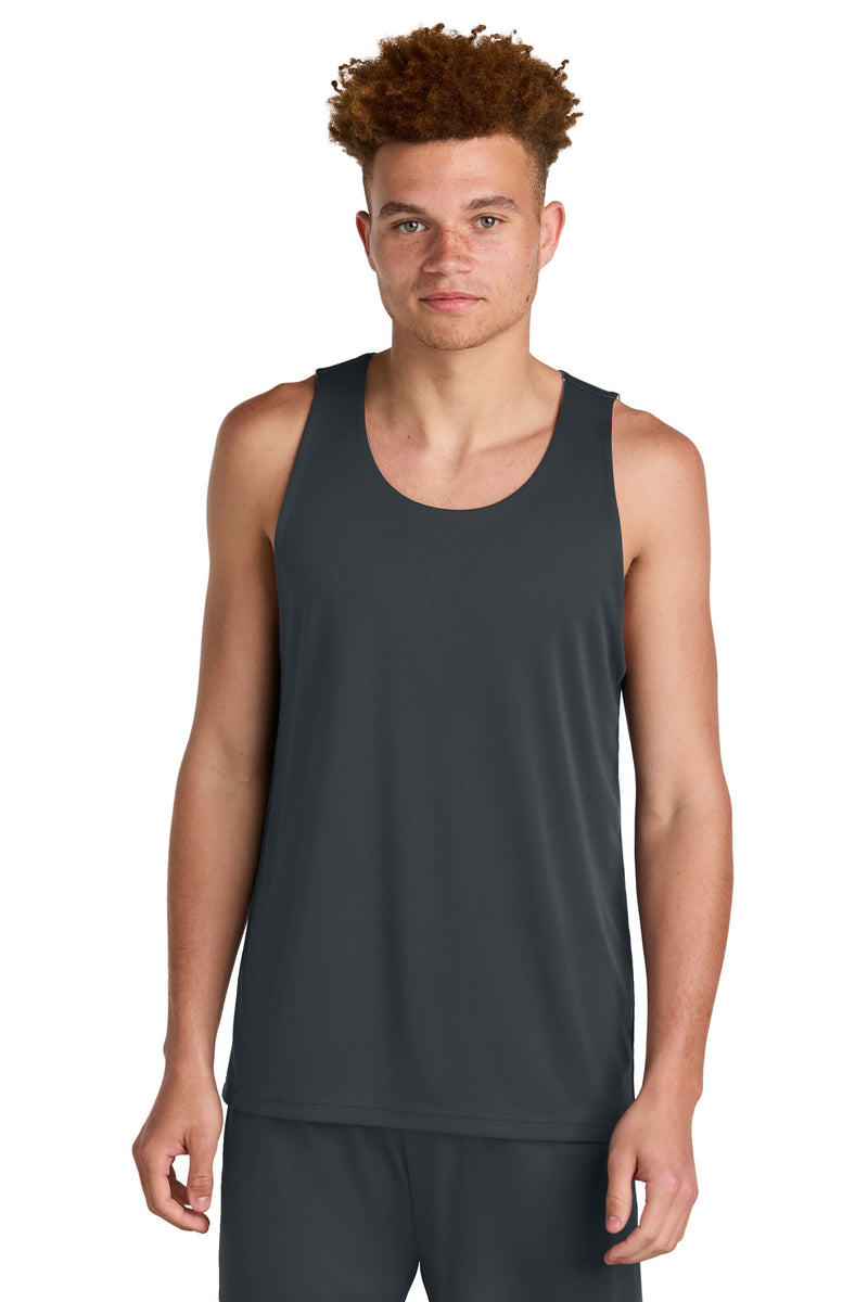Sport-Tek PosiCharge Competitor Rev Tank - Iron Grey/ White