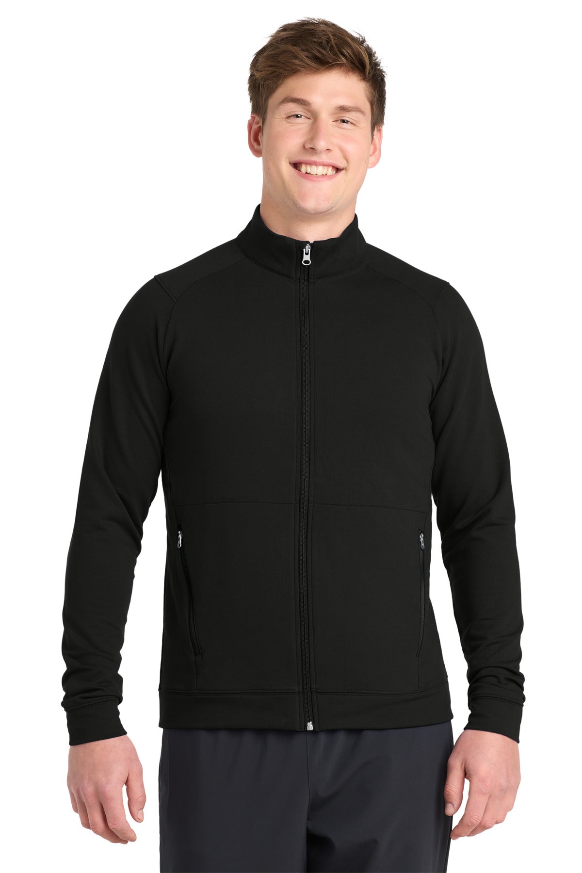 Sport-Tek Sport-Wick Flex Fleece Full-Zip - Black