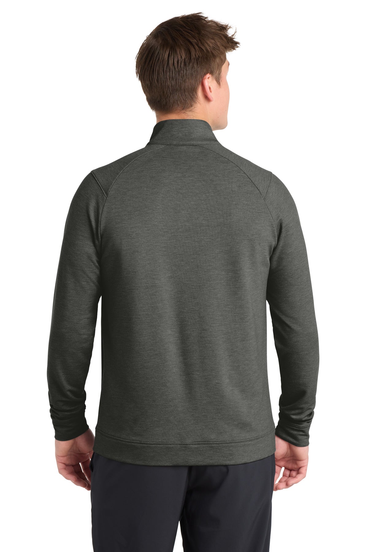 Sport-Tek Sport-Wick Flex Fleece Full-Zip - Dark Grey Heather
